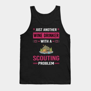 Wine Drinker Scouting Scout Scouts Tank Top